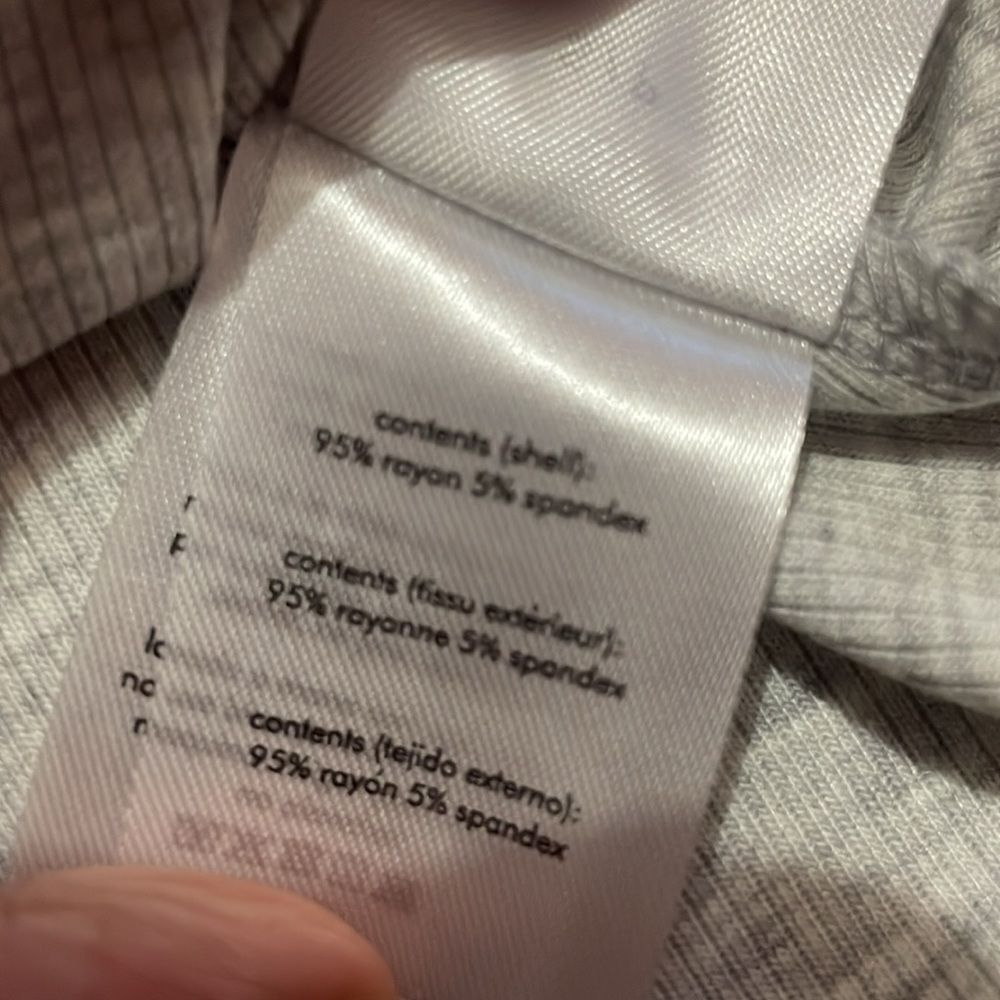 WeWoreWhat Womens Heather Gray Crew Neck Henley Bodysuit - Picture 6 of 6